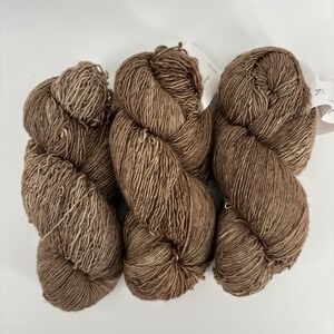 Madelinetosh Tosh Merino Light Lot Of 3 "Teddy Bear" 100% SW Merino Wool 440y Ea